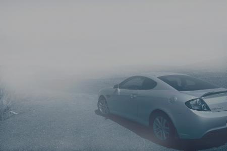 汽车, 车辆, 雾, 雾, 天气, 户外, 运输
