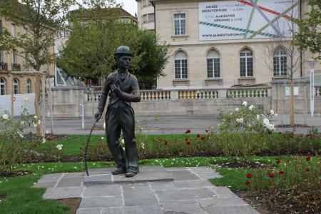 查理卓别林, 雕塑, 韦沃, 瑞士, 博物馆, 公园