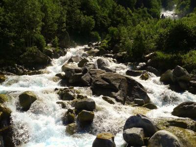 河, 水, 流量, 石头, 自然