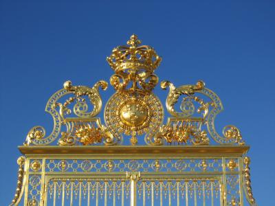 门, 金, 建筑, 吸引力, 旅游, 凡尔赛宫, 太阳王