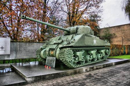 坦克, 纪念碑, 武器, 佳能, 雕塑, 欧洲, 二战