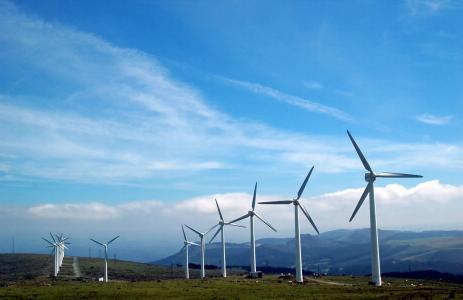 ortegal 角, 加利西亚, 风车, 可再生能源, 风电场, 螺旋桨, 发电