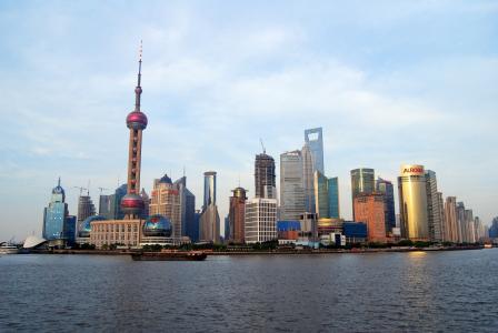 上海地平线, 城市景观, 建筑, 城市, 中国, 摩天大楼, 城市