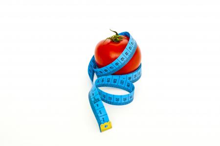 磁带, 番茄, 饮食, 损失, 重量, 健康, 健康