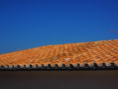 屋顶, 屋面, 平屋顶, 红色, 房子的屋顶, 平铺, 地中海