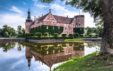 瑞典, 紫禁城的城堡, 瑞典南部, 从历史上看, 城堡, 护城河, 老建筑