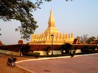 金色宝塔, 宝塔, 那銮寺, 万象, 老挝, 纪念碑, 佛教