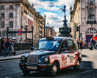 皮卡迪利, 伦敦, 出租车, 英格兰, 英国, 具有里程碑意义, 英国