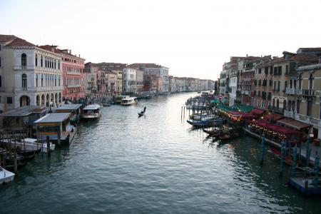通道, 威尼斯, 伟大的渠道, 吊船, 意大利