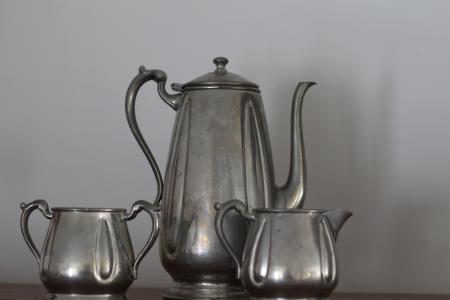 茶壶, 锡, 下午茶时间, 旧的时尚