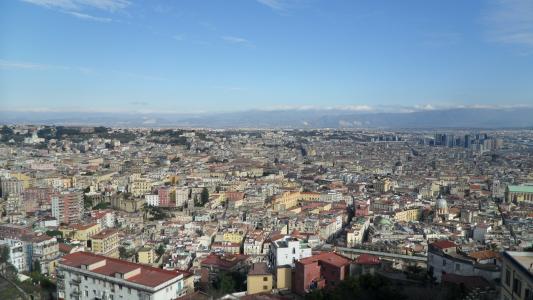 那不勒斯, 意大利, risi, 愿景, 城市景观