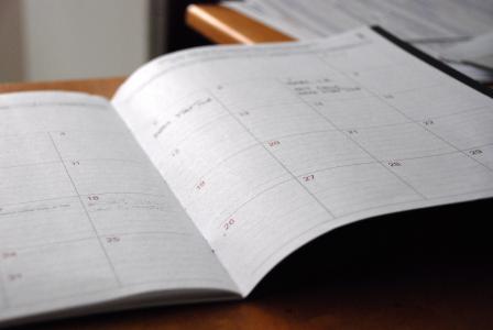 日计划, 日历, 主办单位, 附表, 每月, 个月, 白天