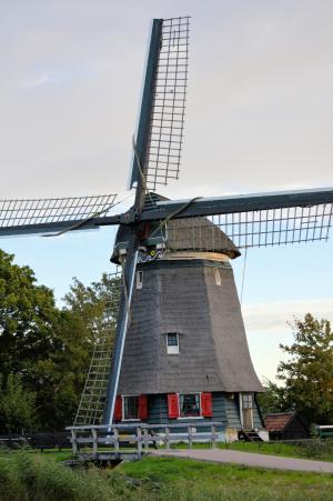 风车, 历史, 传统, 荷兰, 农村, 磨机, 农业