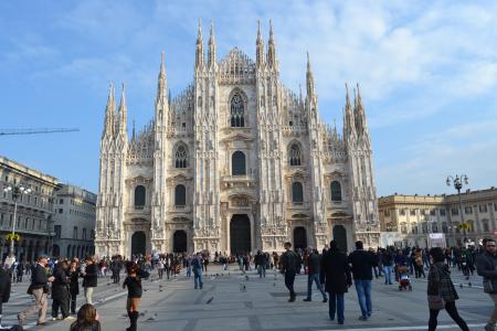 意大利, 米兰, 米兰大教堂, 哥特式, 大教堂, 大教堂, 历史