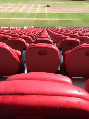 体育场的座位, 红色, 体育场, 足球, 空, 行