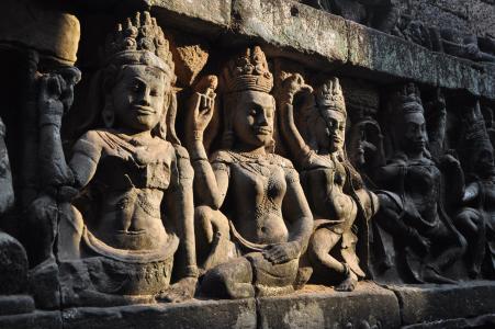 柬埔寨, hindhuismus, 吴哥, 寺, 从历史上看, 吴哥窟, 亚洲