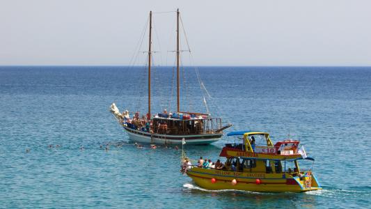 塞浦路斯, 游船, 度假, 假期, 夏季, 海, 休闲
