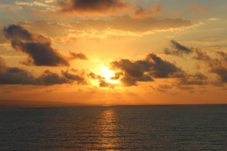 日落, 海, 所以, 太阳能, 浪漫, 佛罗里达州, 日出