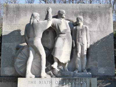 民族的诞生, 雕塑, 特公园, 费城, 纪念碑, 纪念, 数字