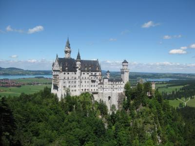 城堡, 克丽丝汀, 新天鹅堡, 童话城堡, 阿尔高, 巴伐利亚