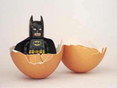 蝙蝠侠, 乐高, 鸡蛋, 舱口盖, 破壳而出, 开始, 开始