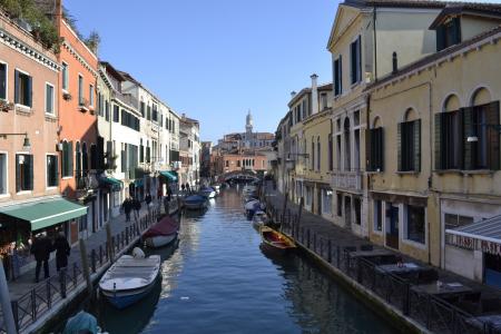 威尼斯, 建筑, 建筑, 运河, 水, 小船, 视图