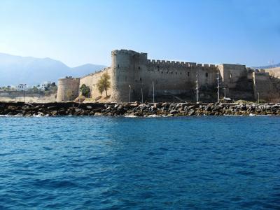 凯里尼亚, 城堡, 塞浦路斯, 旅行, 地中海, 堡, 旅游
