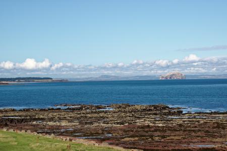 海, 低音的岩石, 弗斯的规定, 苏格兰, 自然, 水, 天空
