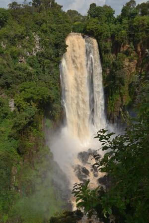 肯尼亚, 瀑布, 自然, 非洲, 旅行, 河, 水