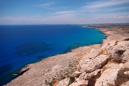 塞浦路斯, 地中海, cavo 希腊, 蓝色, 太阳, 夏季, 假期