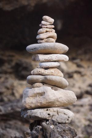 平衡, 石头, 海滩, 岩石, 自然, 海岸, 禅宗