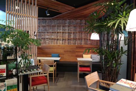 咖啡厅, 舒适的, 舒适, 北欧风格, 温暖, 空椅子, 表