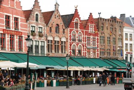 比利时, 布鲁日, 城市, 立面, 房屋, 热情好客, 市场