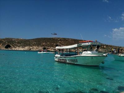 小船, 大, 蓝色泻湖, 马耳他, 科米诺