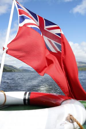 苏格兰, 水, 启动, 国旗, 系上安全带, 夏季, 蓝蓝的天空