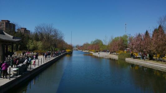 运河, 春天, 郊游, 访问者, 水, 自然