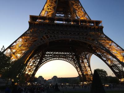 埃菲尔铁塔, 巴黎, 晚上, 法语, 建筑, 旅行, 风景名胜