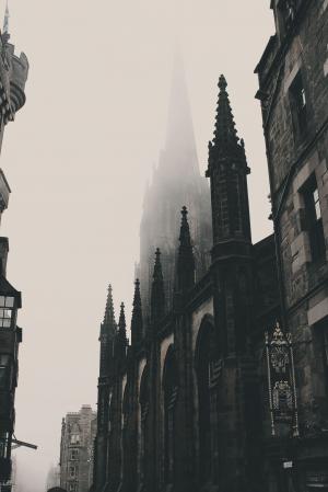 建筑, 建筑, 有雾, 建筑外观, 宗教, 没有人, 雾