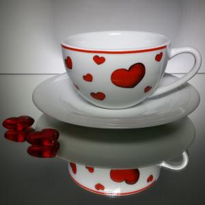 情人节那天, 杯, 心, 咖啡杯, 爱