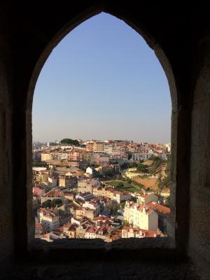 里斯本, 城堡, 葡萄牙, 城墙, 旅游, 堡垒, 堡