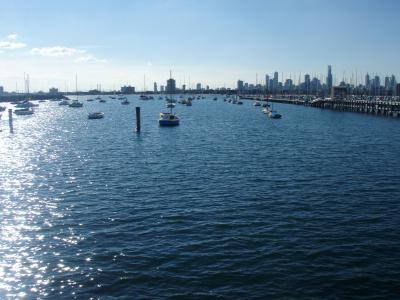 圣基尔达, 码头, 码头, 墨尔本, 澳大利亚, 水, 海港