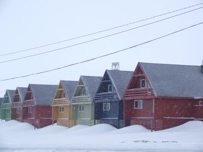 房屋, 例子, 雪, 颜色, 挪威