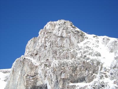 山, 雪, 首脑会议, 岩石
