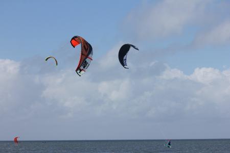 kitesurf, 放风筝, 风