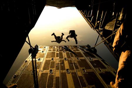 降落伞, 跳伞, 跳伞, 跳跃, 培训, 军事, 救援人员