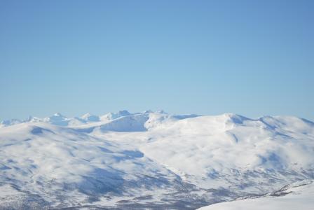 山, 雪, 视图, 冬天, 感到, 瑞典, 白色