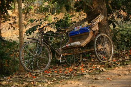 人力车, 休息, 孟加拉国, 运输, 文化, 出租车, 周期