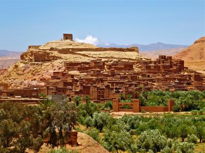 摩洛哥, 堡垒, adobe, 城堡, 沙漠