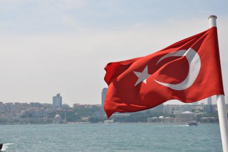 国旗, 海洋, 土耳其, 土耳其国旗, 伊斯坦堡, 土耳其-中东