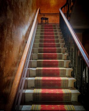 楼梯, 地毯, 古董, 优雅, 楼梯, 红色, 豪华